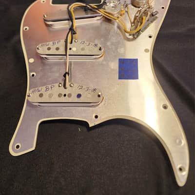 Fender Custom Shop Handwound late 60's Strat Pre-wired pickguard (2018) - Pickups: Grey Bottoms / Pickguard: Light Mint Green image 9