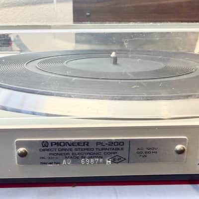 Pioneer PL-200 Direct Drive Auto Turntable w/ Shure Cartridge & New Stylus, Tested SEE VIDEOS image 9