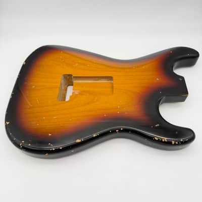 MJT Stratocaster Relic Body Alder Nitro Lefty Light mjt6629 image 6