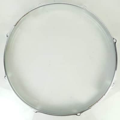 Slingerland 14"Chrome-BRASS 8Lug Stick-Saver Snare Drum Resonant COB Rim/Hoop60s image 9