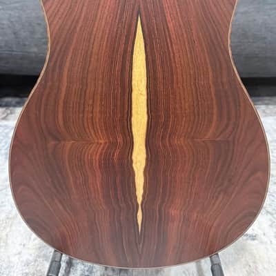 Dowina Cocobola Bona Vida Acoustic Guitar Old Stock Sitka/Cocobolo Parlor Sized with Custom Italian Hardshell Case image 5