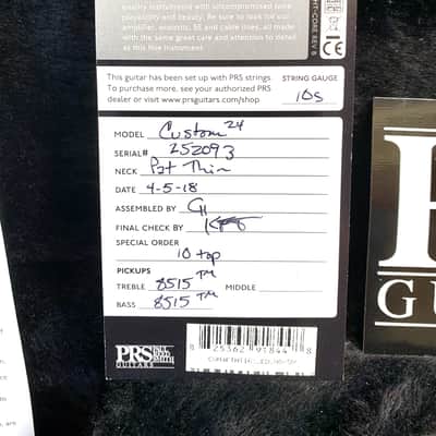 PRS Custom 24 Birds 10-Top Eriza Verde 2018 image 20