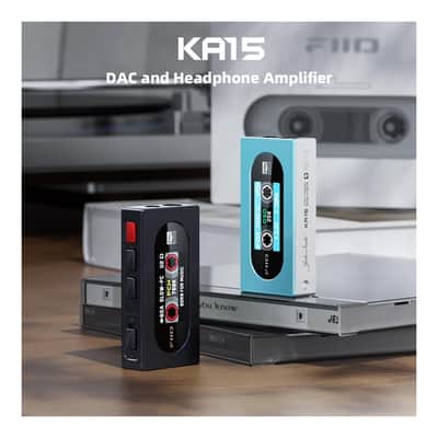 FiiO KA15 Headphone Amplifier Portable DAC with 4.4mm and 3.5mm Headphones Outputs Support PCM768K DSD256 for Android/iOS/Mac/Windows in Midnight Black image 4