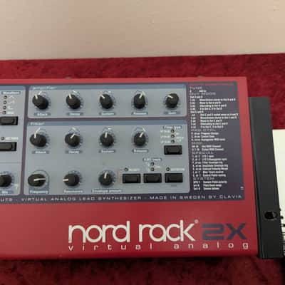 Nord 2X Rack 20-Voice Rackmount Desktop Virtual Analog Lead Synthesizer Synth 2003 - 2014 - Red image 12