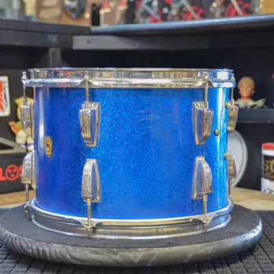 USED Ludwig 4pc Drum Kit - Transition Badge, "Blue Sparkle" image 19