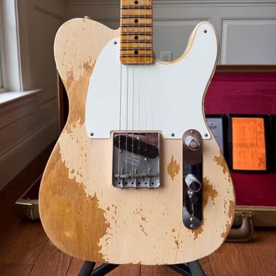 2024 Fender Custom Shop Esquire Telecaster 50s Limited Edition Super Heavy Relic - Aged White Blonde image 3