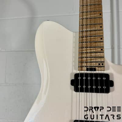 Balaguer USA Series Seraph Modern Electric Guitar w/ Case (424) - Gloss Metallic Jewel White image 5