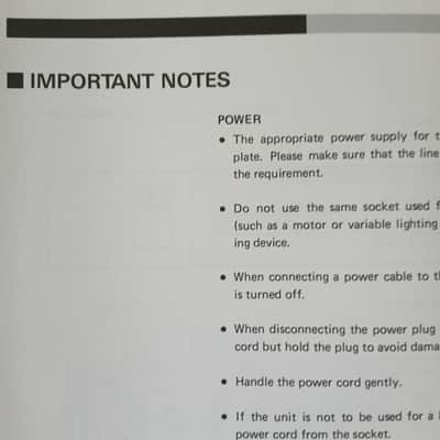 Owner's Manual for Roland D-110 1988 image 5
