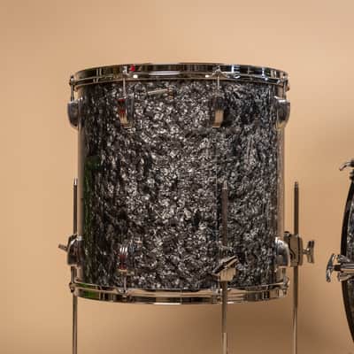 2018 Ludwig Legacy Mahogany Black Diamond Pearl Drum Set image 4