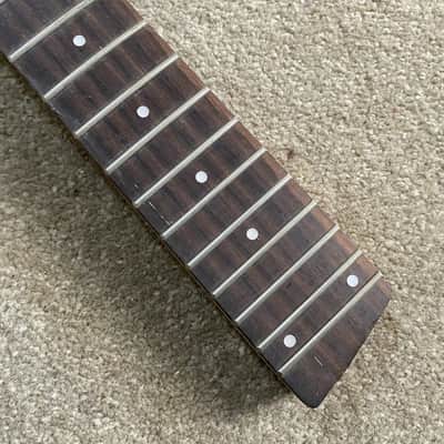 Maple Wood 4 String Bass Neck, 24 Frets Rosewood Fingerboard image 8