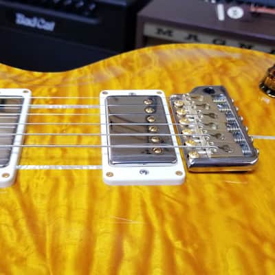 2020 PRS Santana Retro Wood Library Quilted Maple Top with Brazilian Fretboard & Rosewood Neck, Excellent Condition with OHSC & Paperwork! image 15