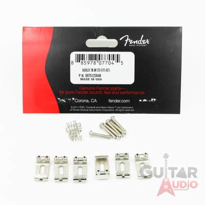 Genuine Fender Logo Stamped Saddles '08-Up American Standard Stratocaster/Strat image 1