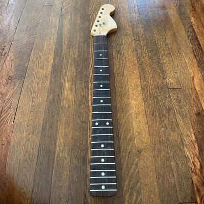 Strat Neck Big Head Replacement Part for Stratocaster Rosewoid 70s Style Headstock, 21 frets, Loaded with Nut String Trees, 10mm tuners, Vintage Style St Fretboard image 3