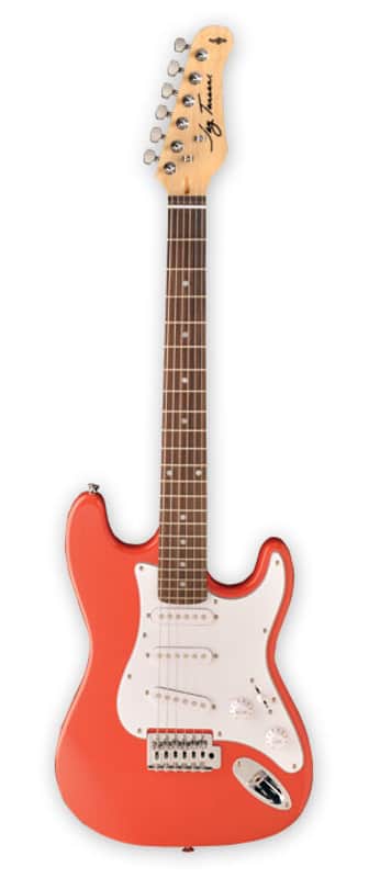 Jay Turser JT-30-MRD 30 Series 3/4 Size Double Cutaway Maple Neck 6-String Electric Guitar image 1