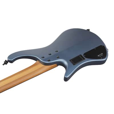 Ibanez Bass Workshop EHB1005F-AOM Fretless Arctic Ocean Matte - 5-String Electric Bass image 7
