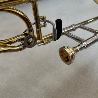 Jupiter JSL-538 ergonomic Bb/f small bore tenor trombone image 8