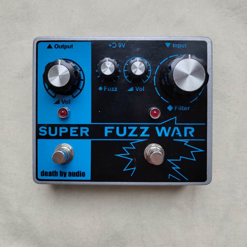 Death By Audio Super Fuzz War Tremolo/Fuzz 2017 Black/Blue image 1