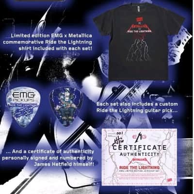 EMG JH/SET Distressed James Hetfield of Metallica Limited Edition Pickups 2024 - #20 of 200 Rare image 11
