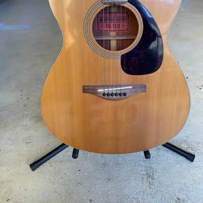 Yamaha FG-150 Red Label, Vintage Acoustic Guitar, Hard Shell Case image 4