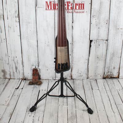 Ibanez UB804 Upright Bass 4 String Electric Bass Guitar with Gig Bag and Stand image 4