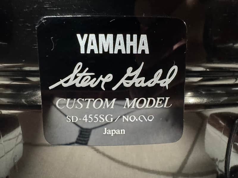 Yamaha SD-455SG - Steve Gadd Custom Model 14”x5.5” Black Nickel over Brass Snare image 1