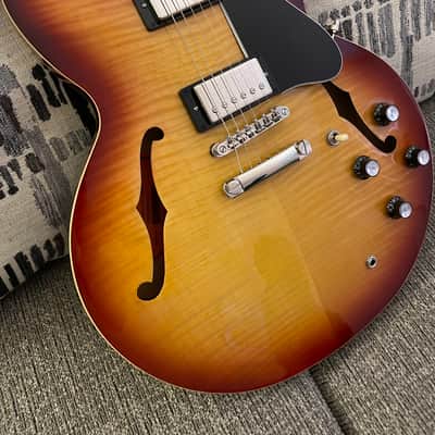 Epiphone 335 Inspired By Gibson - Raspberry Tea Burst image 5