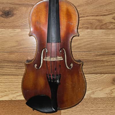 Vintage 1920's John Juzek 1/4 size violin with bow image 2