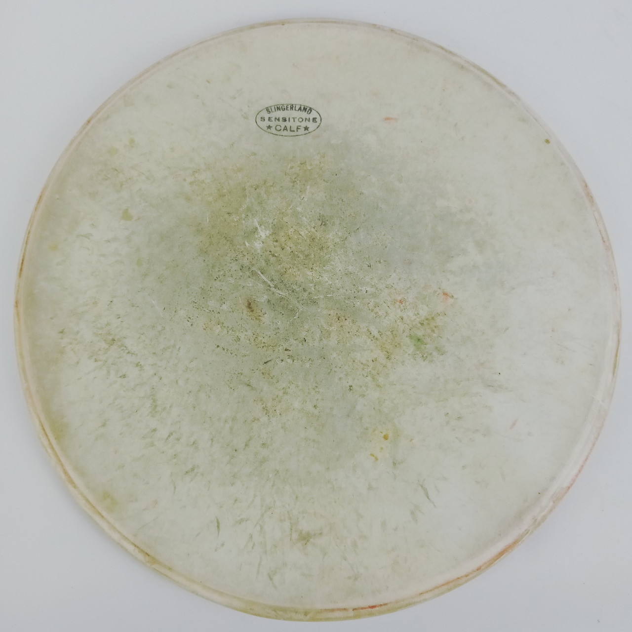 Slingerland "Sensitone" 14"Calf Skin Snare Drum Vintage 30s Floor Tom Radio King — main photograph
