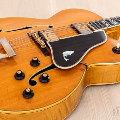 1969 Gibson Super 400 CES Vintage Archtop Electric Guitar Natural w/ T Tops & 1950s Lifton Case image 7