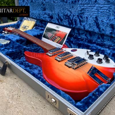 ♚ PRISTINE ♚ 2017 RICKENBACKER 350V63 Liverpool ♚ LUSH DEEP FIREGLO !♚ 6.2 LBS !♚ TOASTERS♚SAVE ££s. *360*330*325 image 4