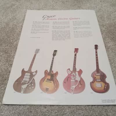 Vintage 1970 Greco Acoustic and Electric Guitars Catalog! Rare, Original Case Candy, Paperwork! image 3