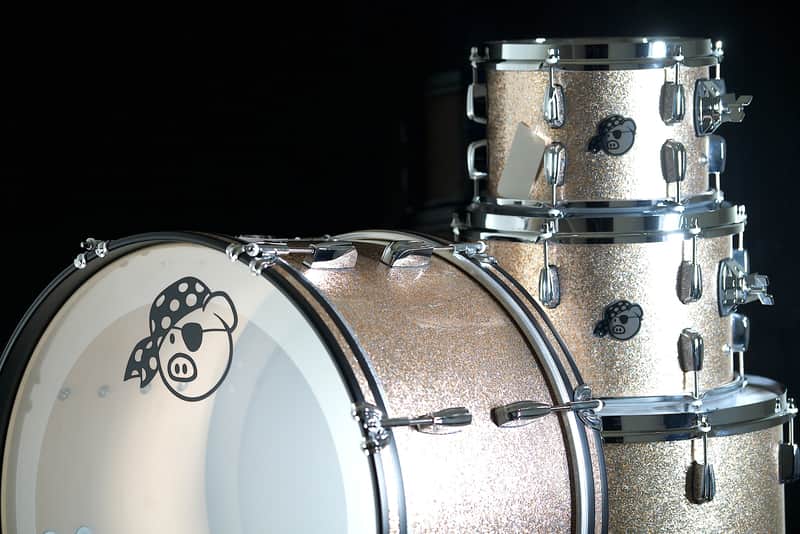 PORK PIE PERCUSSION 4-PIECE DRUM SET IN CHAMPAGNE SPARKLE Bild 1