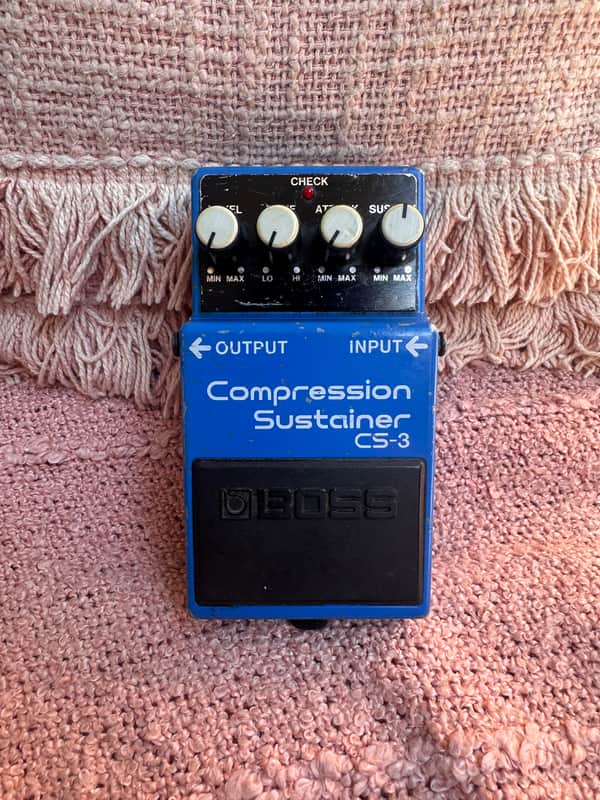 Boss CS-3 Compression Sustainer (Black Label) First Taiwan Model Modded for 9V Power Supply Bild 1
