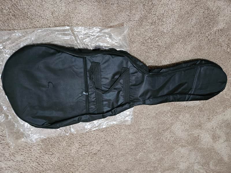 Electric guitar shoulder padded gig bag - Economy Waterproof Black image 1