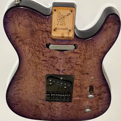 Warmoth Tele Chambered Body - Purple Burst Birdseye image 1
