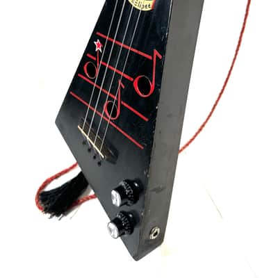 The Singing Treholipee electric ukulele uke ukulele bizarre and strange The Dark One 1969 - Black and Red image 11