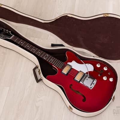 1968 Kay Clermont S667 Vintage Hollowbody Guitar Near-Mint, Valco-Made w/ "Power Tone" Gold Foils, Case image 16