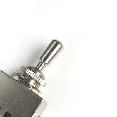 Metric M4 Switch Tip knob cap for Toggle Pickup Selector ,Metal /Chrome image 3
