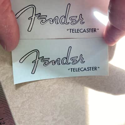 Two 1960s Fender Telecaster Vintage Decals Silkscreened RARE (You get 2!) image 5