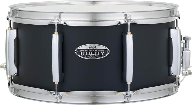 Pearl 14x6.5" Modern Utility Maple Snare Drum - Satin Black (MUS1465M227) image 1