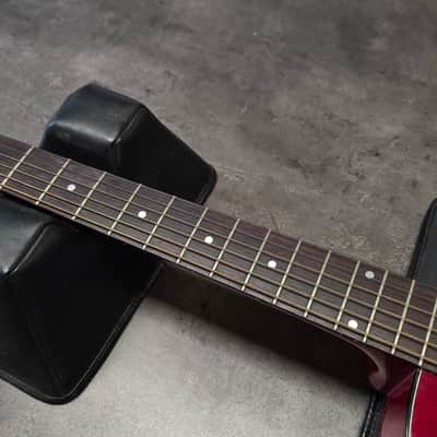 Gibson EC-10 Standard 1998 Special Limited Edition Cherry Red EC10 Pro Studio Guitar American 90s USA Acoustic Electric Thin Thinline Jumbo Stage Songwriter Light Lightweight Only 2kg image 7