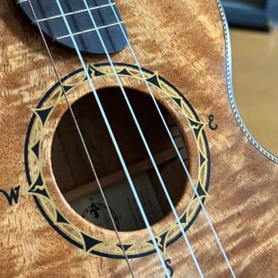 2012 Rick Turner Compass Rose Tenor Ukulele #311 – Highly Figured Koa – Deluxe – Gig Bag image 6