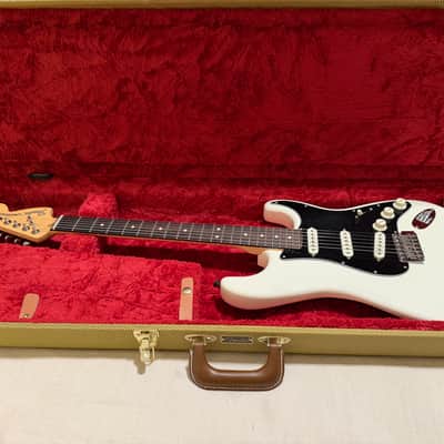 Fender American Performer Stratocaster Arctic White w/ Custom Shop 70th Anniv Hand-Wound Fat 50s, Tweed Case + Original Yosemites image 13