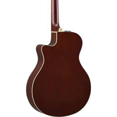 Yamaha APX600 Thin-line Acoustic-Electric Guitar w/ Cutaway - Natural image 3