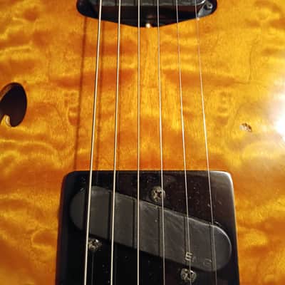 Warmoth Telecaster 2016 - Amber burled maple image 11