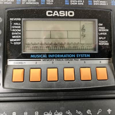 90’s Casio CTK-611 Keyboard, 61 Keys, Touch Sensitive, Drums, MIDI, Polyphonic image 4