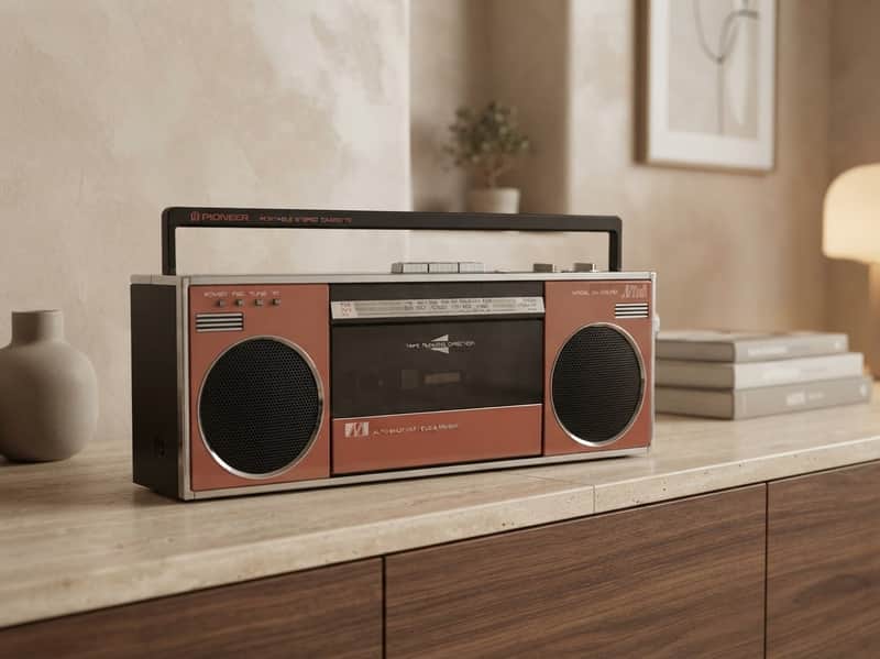 Pioneer SK-Q10R Rare Vintage MINT Boombox AM/FM Cassette Japan Warranty image 1