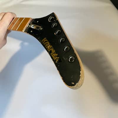 1985 Kramer USA Banana Maple Fretboard Guitar Neck Floyd Ready 22 Frets Dot Inlay w/ Neckplate (Non Scarf) Bild 7