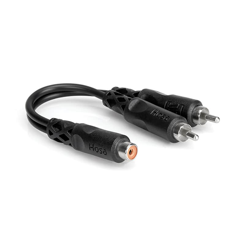 Hosa YRA105 YRA105 RCA Female to Dual RCA - 6" image 1