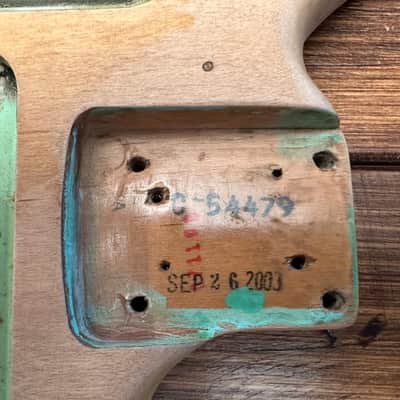 Fender Jaguar AVRI Body, stripped to smooth finish, originally surf green 2003 image 2